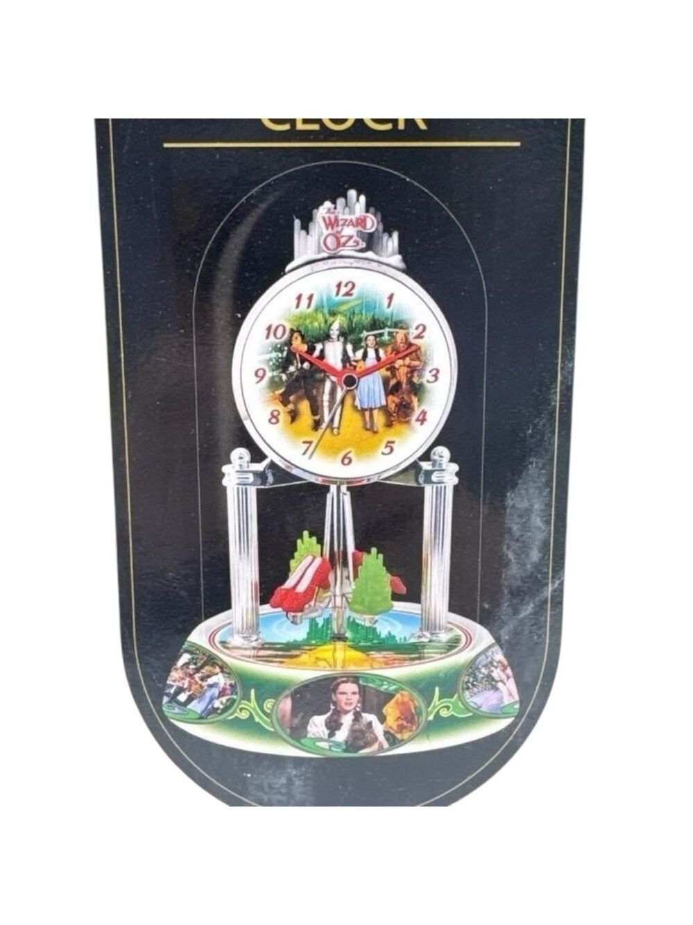 Wizard of Oz Anniversary Table Clock by MZ Berger Silver Red One Size